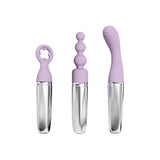 Adam & Eve SWEET DREAMS MASSAGER KIT - Lavender USB Rechargeable Point Stimulator with 8 Interchangeable Tips-I681 6900