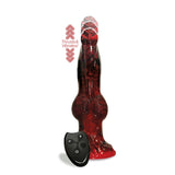 Alien Nation - Fire Dragon - Red/Black 22.9 cm USB Rechargeable Thrusting Fantasy Dong with Remote-IC1360