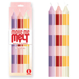 The 9s Make Me Melt Drip Candle 3-Pk - Pastellines - Pastel Coloured Drip Candles - 3 Pack-IC2328