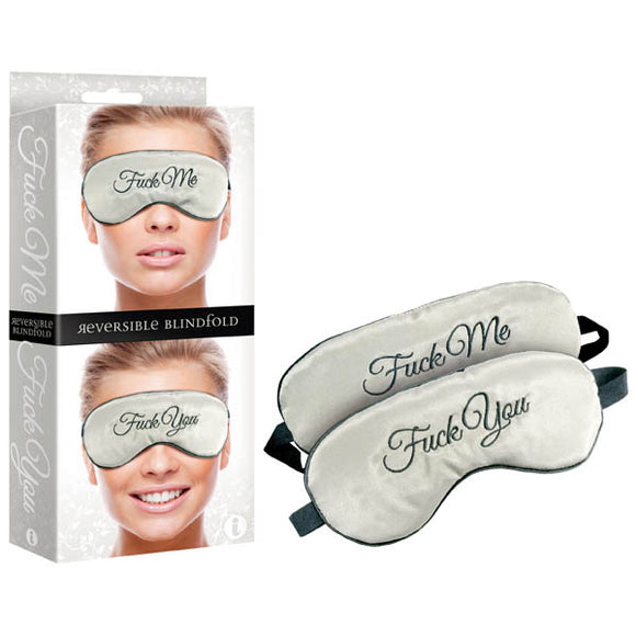Fuck Me/Fuck You Reversible Blindfold - Padded Reversible Blindfold-IC2334-2