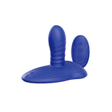 Adam & Eve THE MIDNGHT RIDER - Blue USB Rechargeable Thrusting Vibrating Grinder with Remote Control-J285 4000