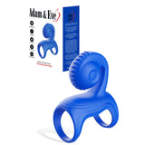 Adam & Eve ROCKIN & ROLLIN SNAIL - Blue USB Rechargeable Vibrating Couples Cage-J435 4000