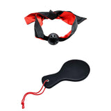 Adam & Eve SENSUAL SCARLET NIGHTS - Black/Red Couples Bondage Kit - Set of 10 Pieces-J535 6000