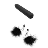 Adam & Eve MIDNIGHT MOODS COLLECTION - Black Couples Bondage Kit - Set of 10 Pieces-J536 8000