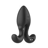 Adam & Eve OMEGA Vibrating Plug - Black 10 cm USB Rechargeable Vibrating Butt Plug with Remote-J561 8000