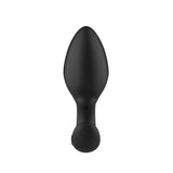 Adam & Eve OMEGA Vibrating Plug - Black 10 cm USB Rechargeable Vibrating Butt Plug with Remote-J561 8000