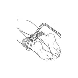 Adam & Eve BONDAGE ROPE - 9 metre (30 feet) - Black Bondage Rope - 9 metre Length-J973 8006