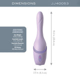JimmyJane Hello Bang - Purple 27 cm USB Rechargeable Warming & Thrusting Vibrator-JJ40053