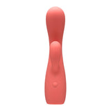 Adam & Eve GROOVY GLOW-UPS Curvie - Red 17.8 cm USB Rechargeable Rabbit Vibrator