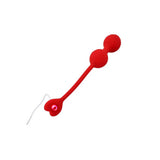 Adam & Eve SWEETHEART Kegel Trainer - Red USB Rechargeable Vibrating Kegel Balls with Remote