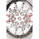 Adam & Eve PLEASURE PRO 3000 - Clear/Red USB Rechargeable Thrusting & Rotating Auto Stroker