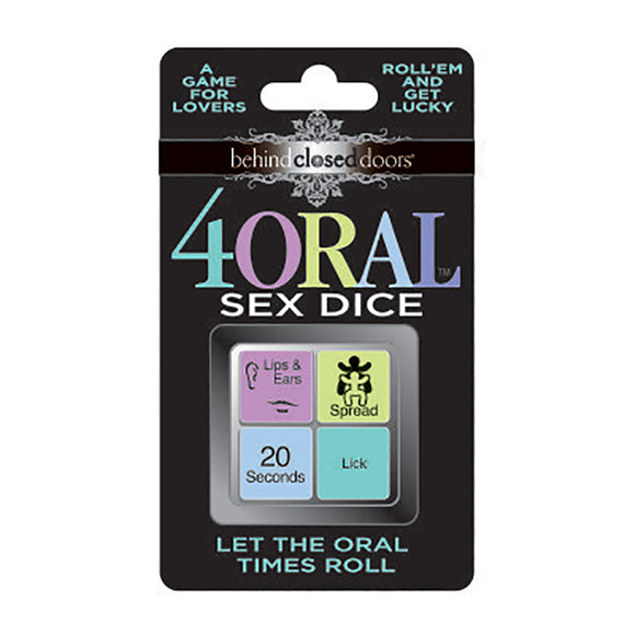 Behind Closed Doors - 4 Oral Sex Dice - Lovers Dice Game-LGBCD.016
