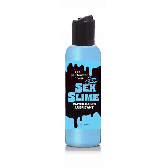 Sex Slime Cum Style Creature Lube - Blue 60 ml - Blue Cum Style Water Based Lubricant - 60 ml Bottle-LGBT.1313