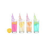 Glitterati Penis Silly Straws - Coloured Hens Party Straws - 8 Pack-LGCP.1103
