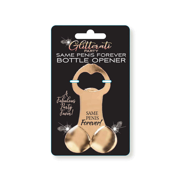 Glitterati Same Penis Forever Bottle Opener - Novelty Bottle Opener-LGCP.1110