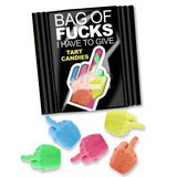 Bag Of Fucks I Have To Give - Display - Fruit Flavoured Lollies - Counter Display of 100 Mini Packs