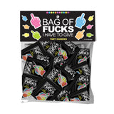Bag Of Fucks I Have To Give - Bag of 25 - Fruit Flavoured Lollies - Bag of 25 Mini Packs-LGCP.1217