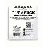 Give A Fuck Drink Markers - Novelty Drink Markers - Set of 6-LGCP.1221