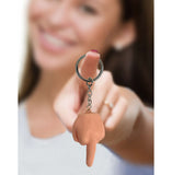 Super Fun Key Chain - Squishy FU Finger - Novelty Keychain