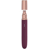 LOVELINE The Traveler - Burgundy - Burgundy 17.6 cm USB Rechargeable Vibrator with Lube Applicator-LOVU015BUR