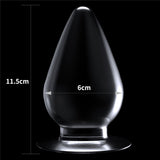 Flawless Clear Anal Plug 4.5 - Clear 11.5 cm Butt Plug-LV310017