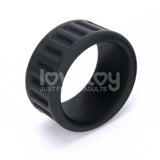 Pinnacle Pro Twin Grip Enhancer - Black Cock & Balls Ring-LV443021
