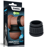 Pinnacle Pro Twin Grip Enhancer - Black Cock & Balls Ring-LV443021