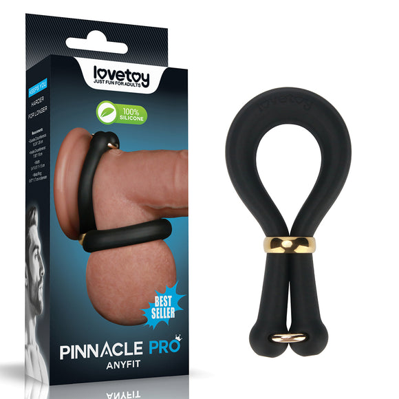 Pinnacle Pro Anyfit Stretcher - Black Adjustable Cock Ring-LV443031