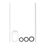 LEVELZ Classic Silicone Cock Ring Set - L/XL/XXL - Black Cock Rings - Set of 3 Sizes