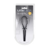 LEVELZ Wide Adjustable Silicone Lasso Cock Ring - Black Adjustable Cock Ring