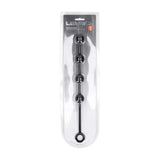 LEVELZ Round Silicone Anal Balls - M - 20mm - Black 32 cm Medium Anal Balls