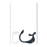 LEVELZ Remote Controlled Vibrating TriO Cock Ring with Prostate Stimulator - Black USB Rechargeable Vibrating Cock Ring with Anal Plug