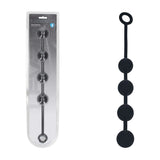 LEVELZ Round Silicone Anal Balls - L - 40mm - Black 40.5 cm Large Anal Beads
