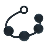 LEVELZ Round Anal Balls - XL - 50mm - Black 46.5 cm XL Anal Beads