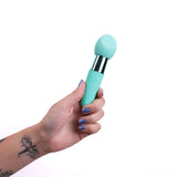 Maia RINA - Teal - Teal 13.3 cm USB Rechargeable Vibrator-MA23-03-G3