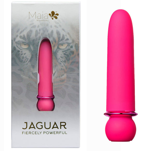 Maia JAGUAR - Pink - Pink 10.1 cm USB Rechargeable Bullet-MA24-01-PINK