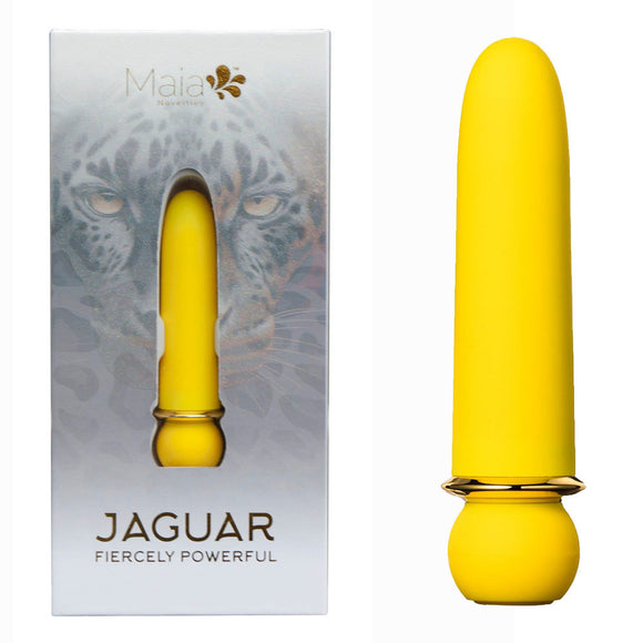 Maia JAGUAR - Yellow - Yellow 10.1 cm USB Rechargeable Bullet-MA24-01-YELLOW