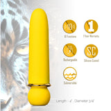 Maia JAGUAR - Yellow - Yellow 10.1 cm USB Rechargeable Bullet-MA24-01-YELLOW