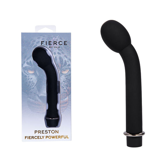 Maia PRESTON - Black 17.8 cm USB Rechargeable G-Spot Vibrator-MA24-04-BLACK