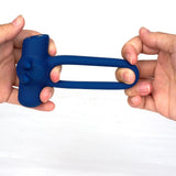 Maia HUXLEY - Blue - Blue USB Rechargeable Strong Vibrating Cock Ring