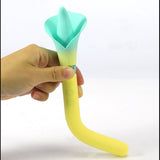 Maia VALA - Yellow - Yellow/Green 22.2 cm USB Rechargeable Flower Vibrator-MA25-07-YELLOW