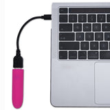 Maia VIBEDRIVE - Pink - Pink 10 cm USB Rechargeable Bullet with 16 GB Storage