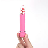 Maia FLORA - Pink - Pink 12.7 cm USB Rechargeable Powerful Bullet