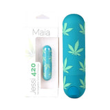 Maia Jessi 420 - Emerald Green 7.6 cm USB Rechargeable Bullet-MA330-LF1