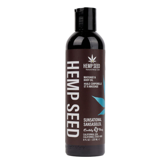 Hemp Seed Massage & Body Oil - Sunsational (Italian Bergamot