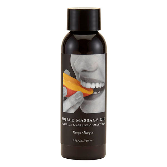 Edible Massage Oil - Mango Flavoured - 59 ml Bottle-MSE209
