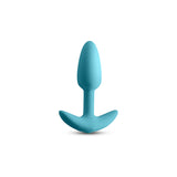 Techno - Trance - Blue 10.9 cm USB Rechargeable Butt Plug with App Control-NSN-0287-17