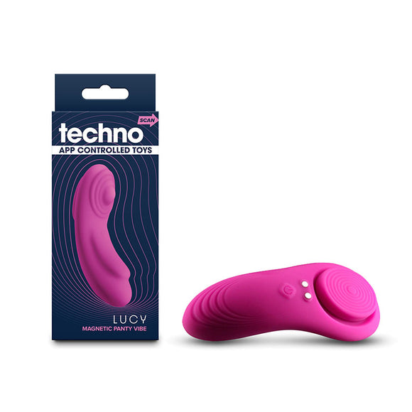 Techno - Lucy - Magenta - Magenta USB Rechargeable Panty Vibrator with App Control-NSN-0287-34