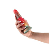 Colours Stacked - 6 Dildo - Red/Gold - Red/Gold 16 cm Fantasy Dildo-NSN-0412-01