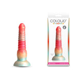 Colours Stacked - 6 Dildo - Red/Gold - Red/Gold 16 cm Fantasy Dildo-NSN-0412-01